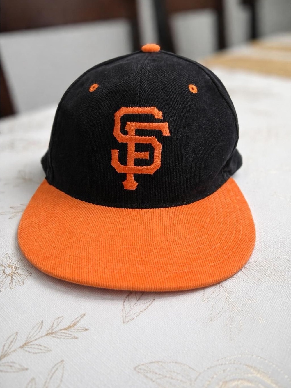 San Francisco Giants Corduroy Snapback Hat Men's One Size Dignity Health Promo